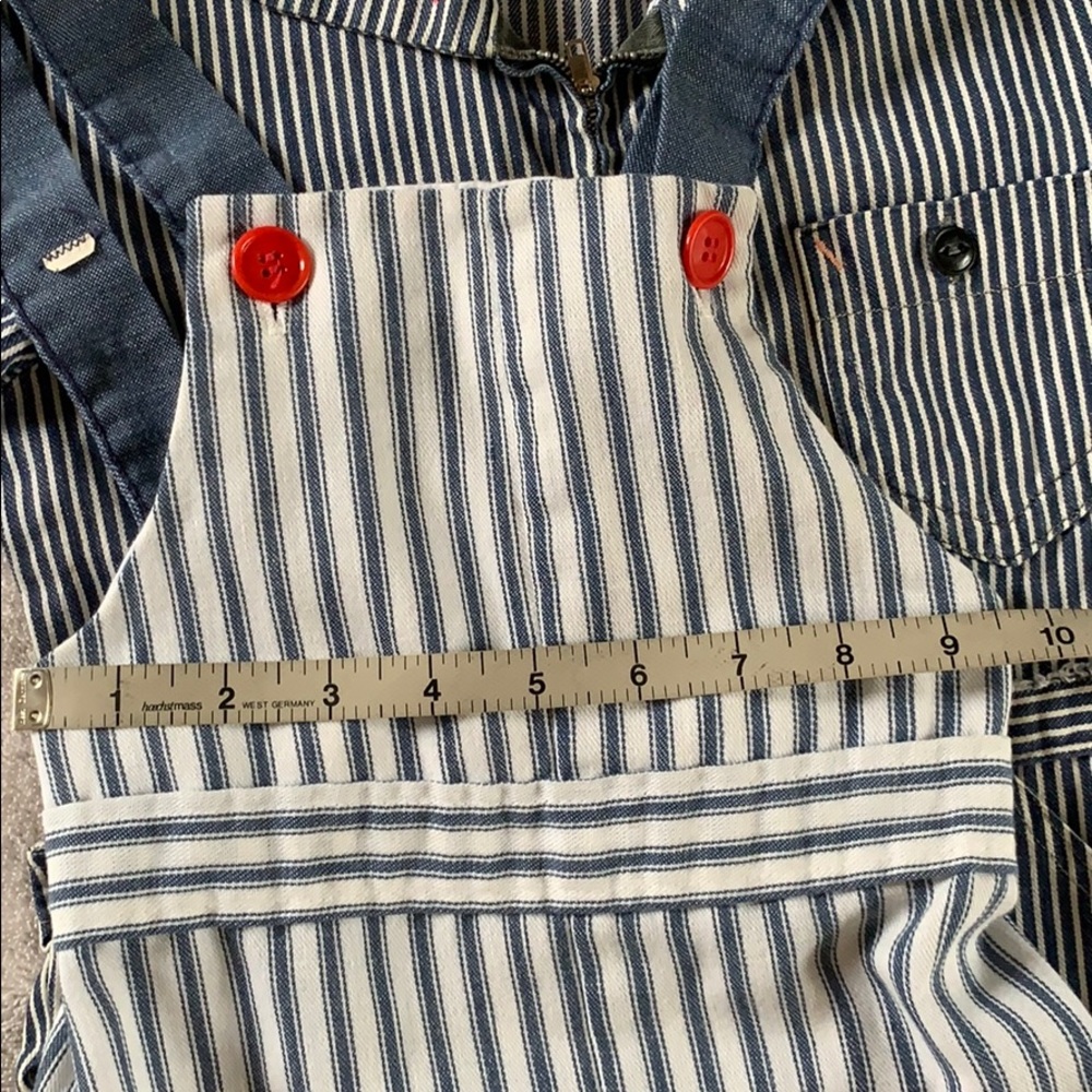 Last call! Lowest price item! Vintage Unisex Kids Rocking Horse Overalls - Picture 11 of 11